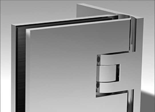 Glasbeschlag im Detail